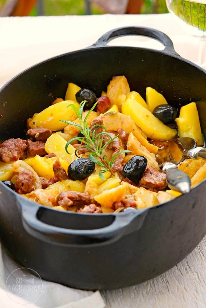 Lammragout mit Artischocken und Kartoffeln