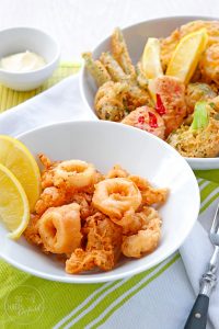 Fritto Misto – Calamari und Gemüse im Backteig
