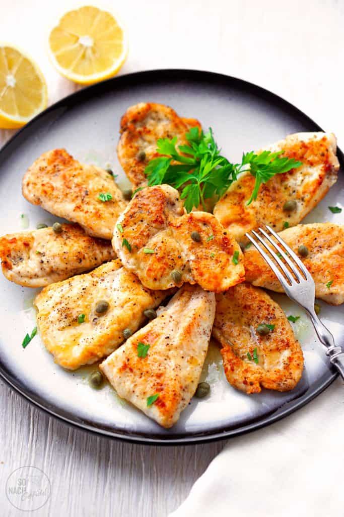 Hähnchenschnitzel in Zitronensauce