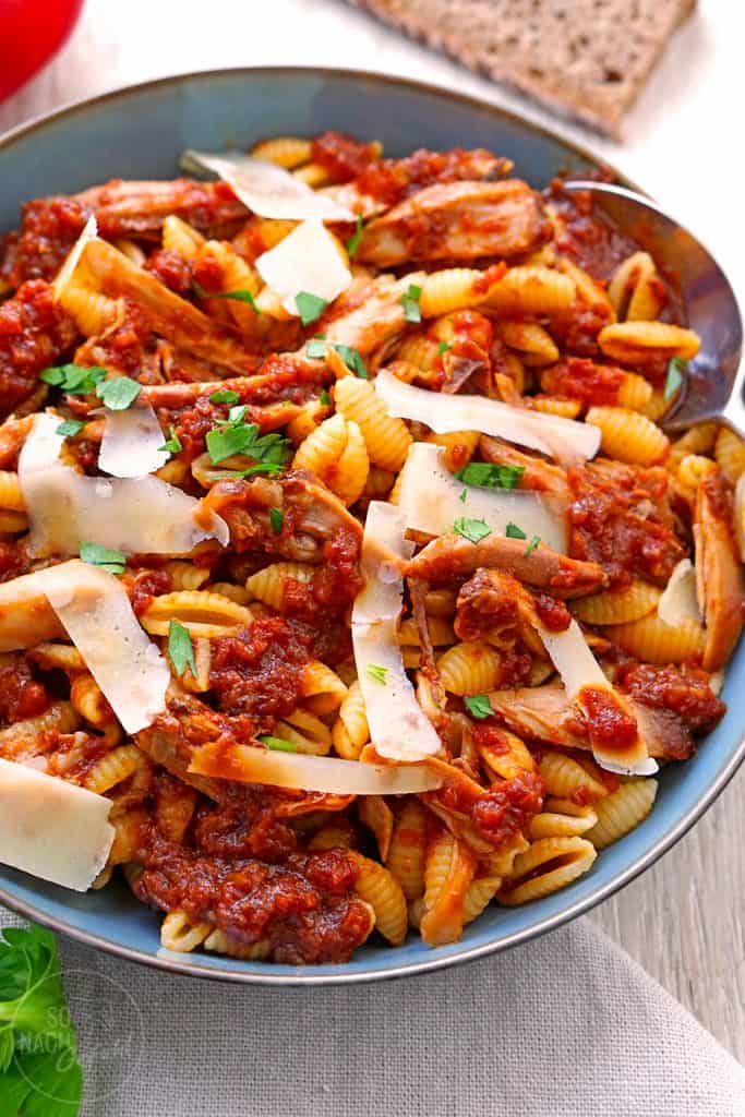 Gnocchetti Sardi mit Hühner-Ragout