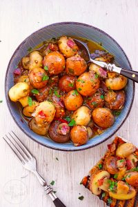 Marinierte Pilze mit Speck
