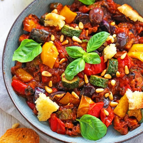 Caponata – Sizilianisches Auberginengemüse