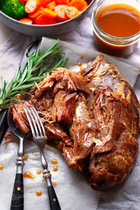 Slowcooked Lammkeule aus dem Ofen