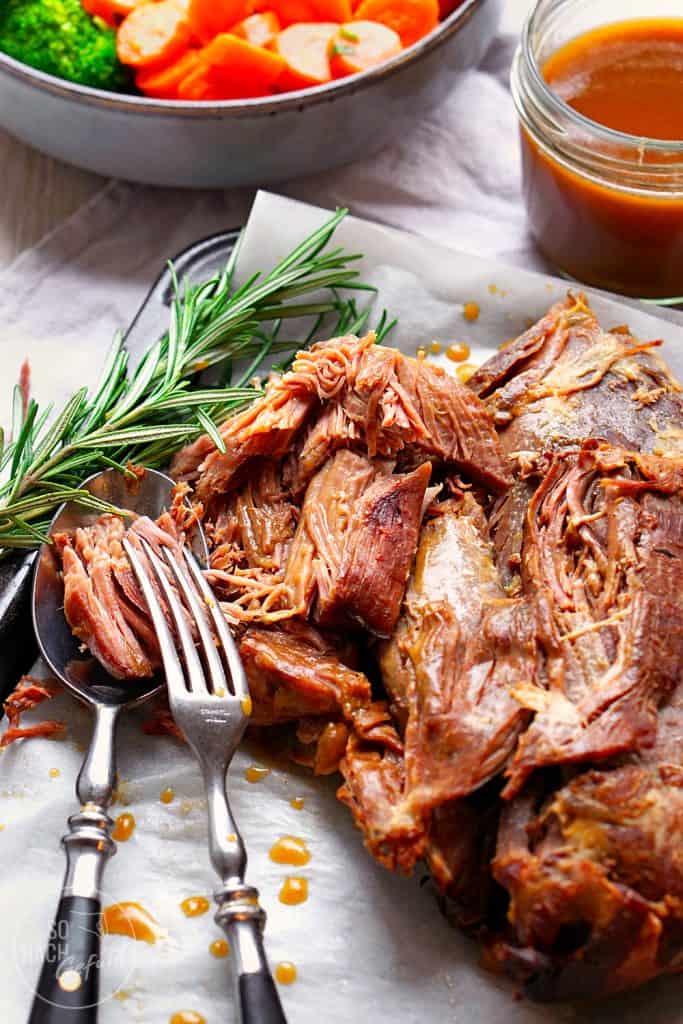 Slowcooked Lammkeule aus dem Ofen