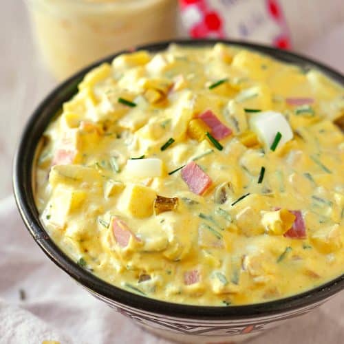 Eiersalat mit selbstgemachter Mayonnaise
