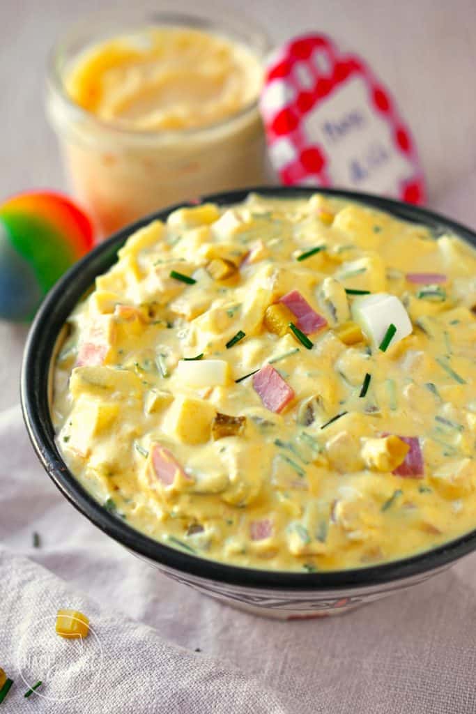 Eiersalat mit selbstgemachter Mayonnaise