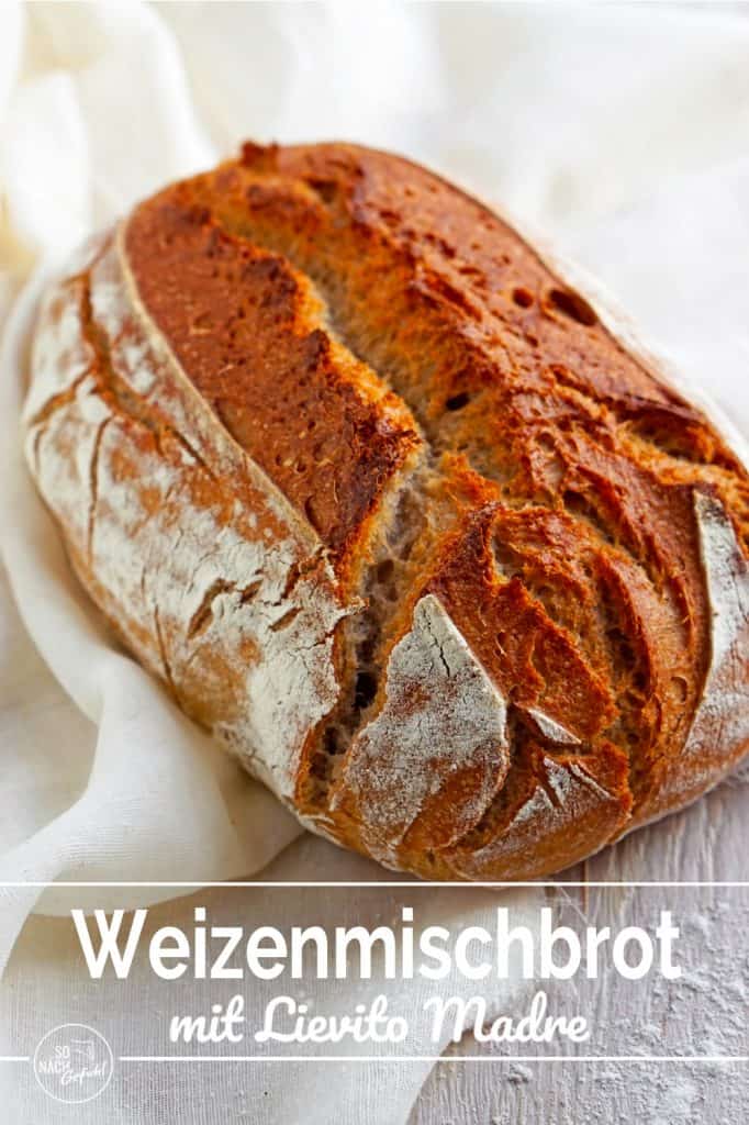Weizenmischbrot mit Lievito Madre