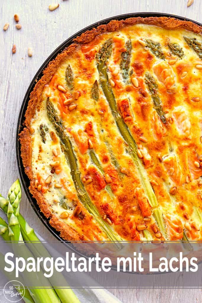 Spargel-Tarte mit Lachs