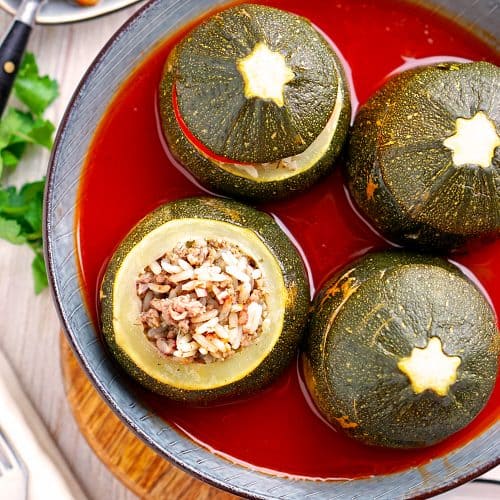 Kabak Dolması – Gefüllte runde Zucchini