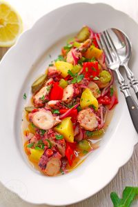 Mediterraner Oktopussalat
