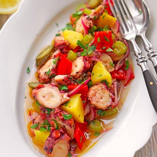 Mediterraner Oktopussalat