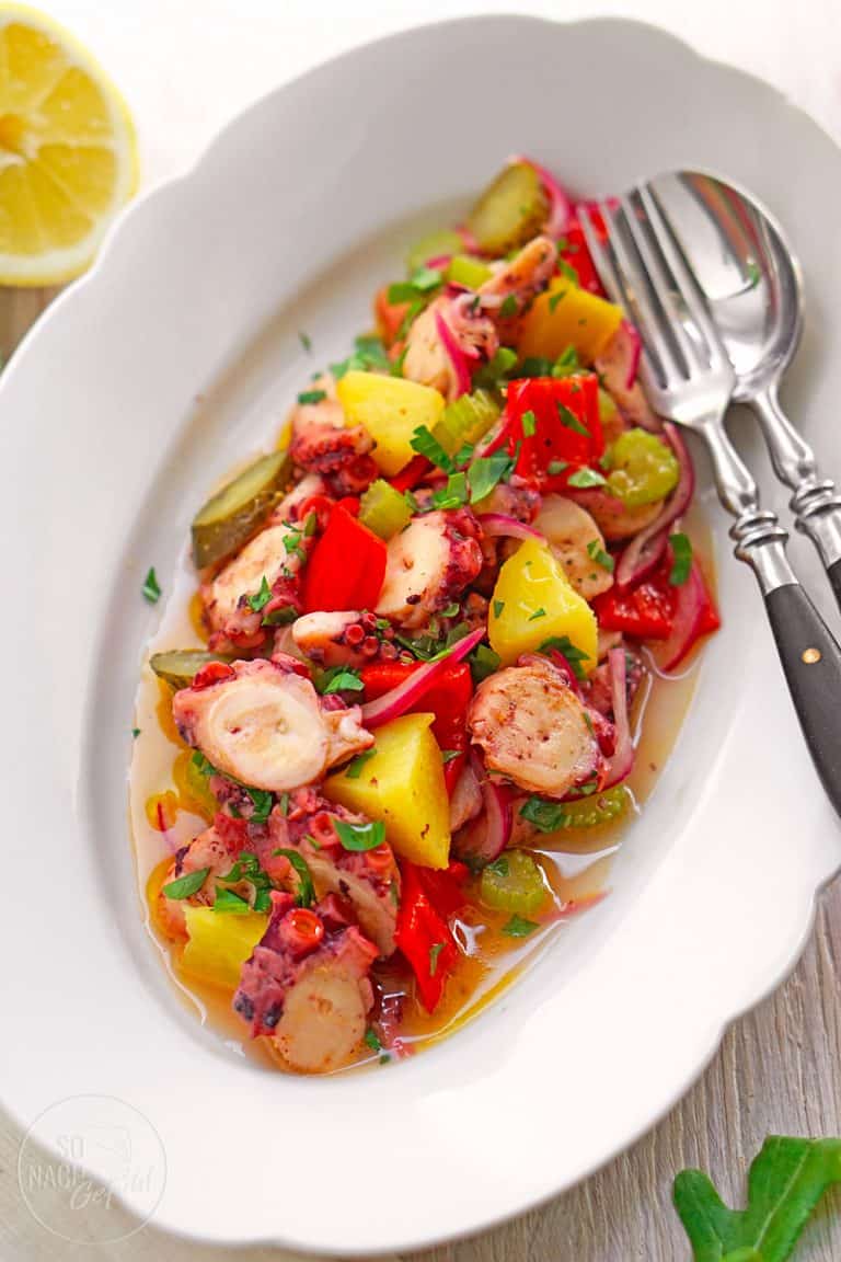 Mediterraner Oktopussalat