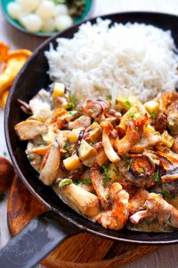 Pilzragout Stroganoff nach Jamie Oliver