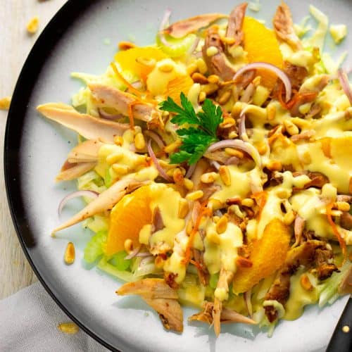 Sizilianischer Salat mit Hühnerfleisch
