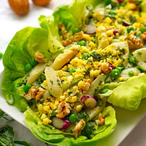 Frühlingshafter Spargelsalat