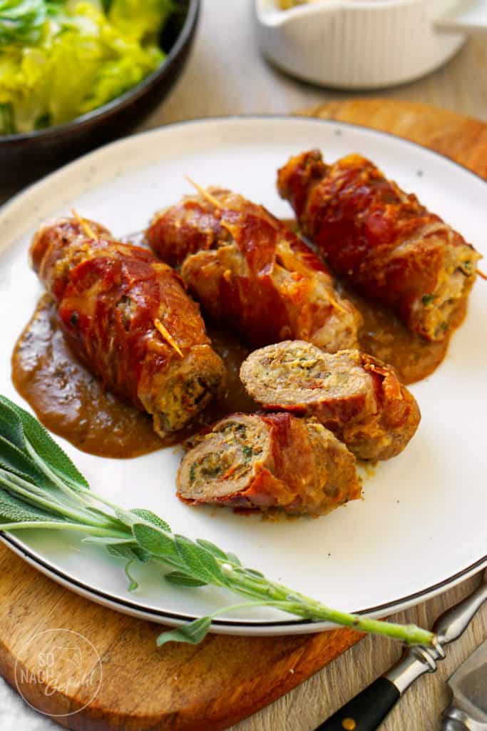 Kalbsinvoltini mit Steinpilzfüllung