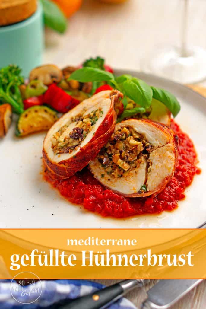 Mediterran gefüllte Hühnerbrust