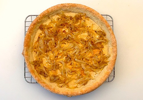 Kürbis-Tarte belegen