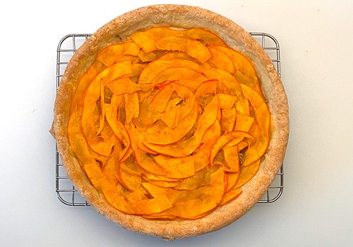 Kürbis-Tarte belegen