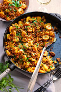 Spitzkohl-Hackfleisch-Pfanne