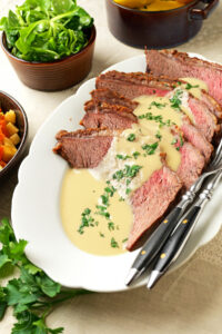 Rindstafelspitz mit Meerrettichsauce