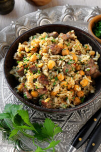 Etli Pilav - türkischer Reis mit Rindfleisch