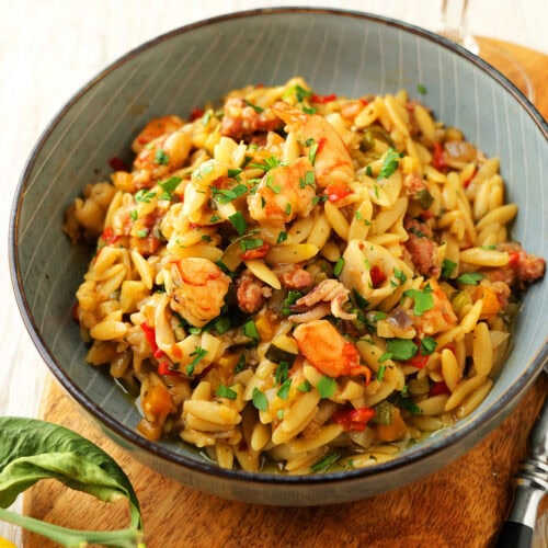 Sämige Orzo-Nudeln mit Frutti di Mare