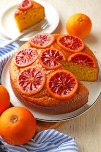 Sizilianischer Orangenkuchen mit Blutorange
