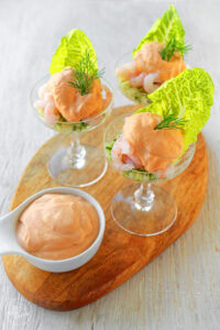 Krabbencocktail mit Cocktailsoße