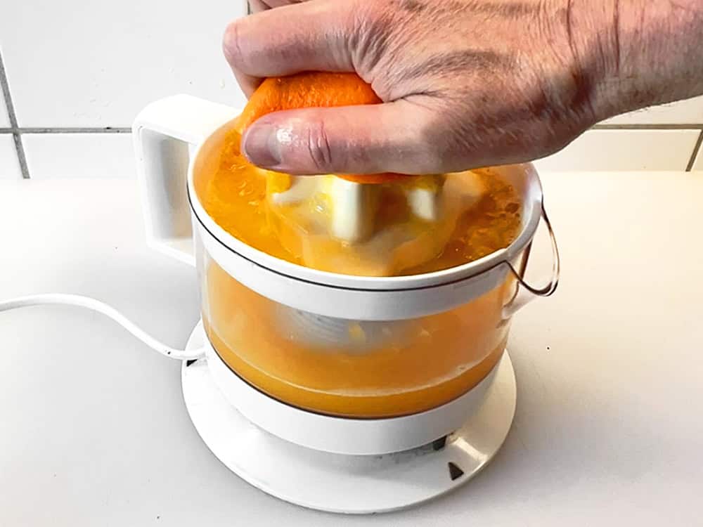 Orange auspressen