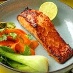 Lachs mit Miso-Kruste