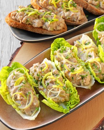 Thunfischcreme angerichtet