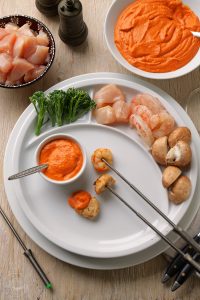 Paprikacreme beim Fondue