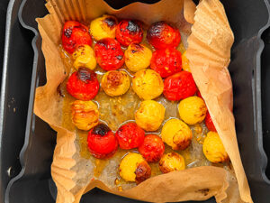 geröstete Tomaten im Airfryer